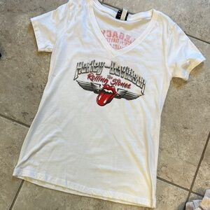 Harley-Davidson Rolling Stones White T-Shirt